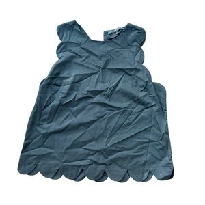 English Factory Scalloped Tank Top Black Size Large